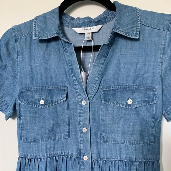Ever New Donna Denim Shirt Dress - Picture 7 of 9